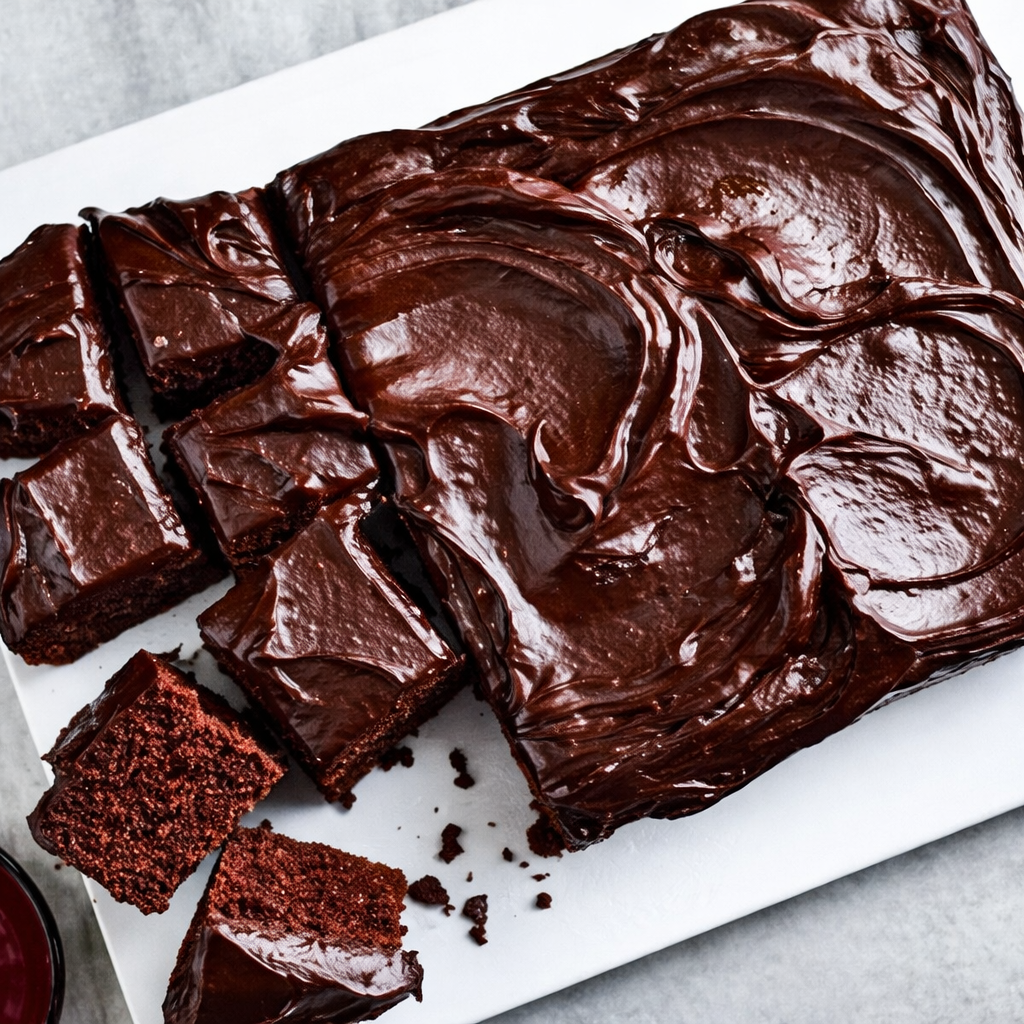 Rich Chocolate Slice - Vegan Gluten Free Dairy Free Chocolate Cake with Fudge Icing | A Taste of Dreams Wholesale Bakery UK