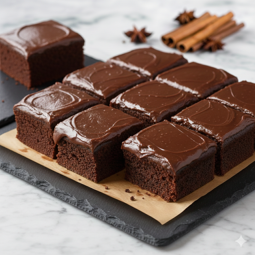 Chocolate Fudge Tray Cake