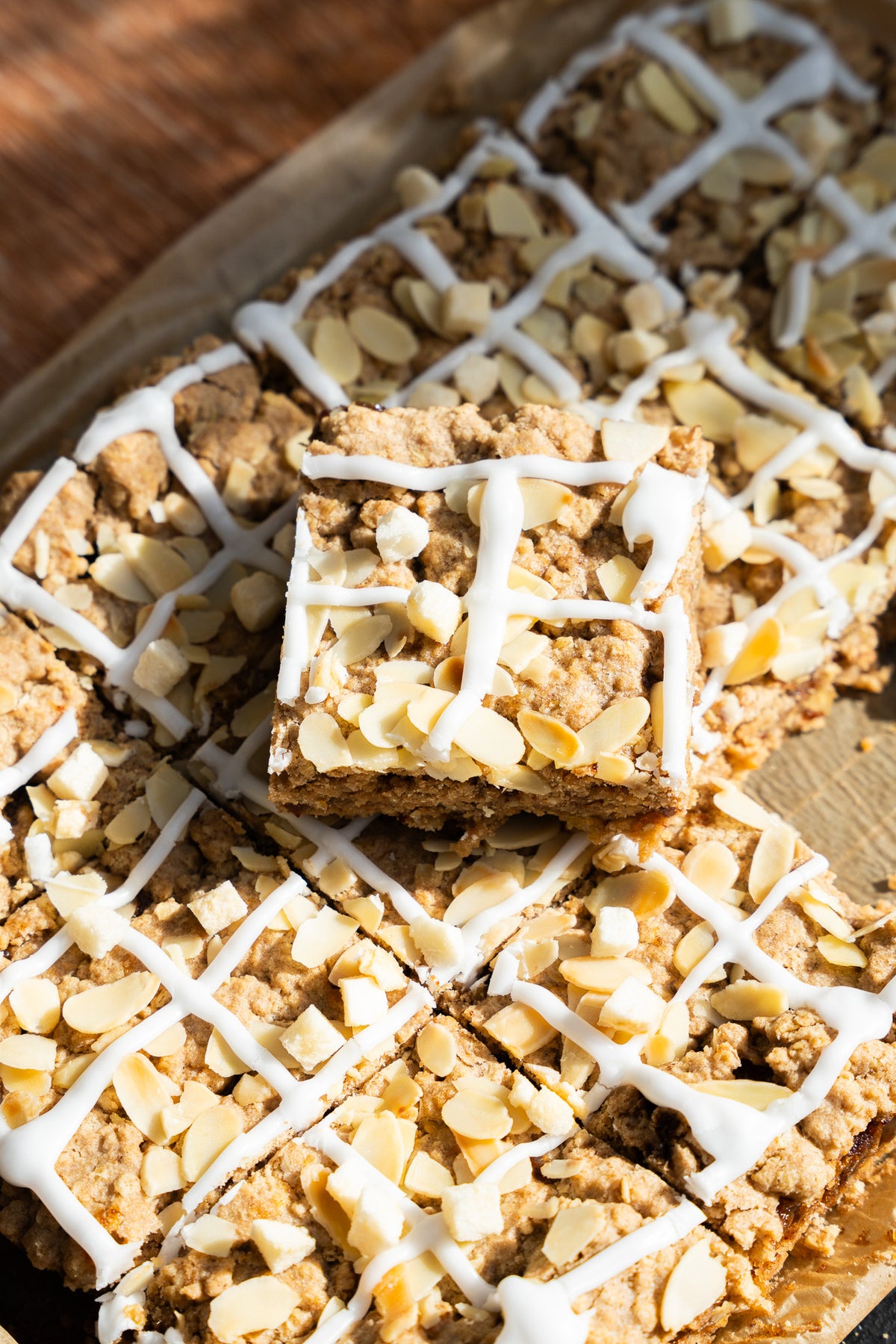 Date & Apple Slice vegan tray cake